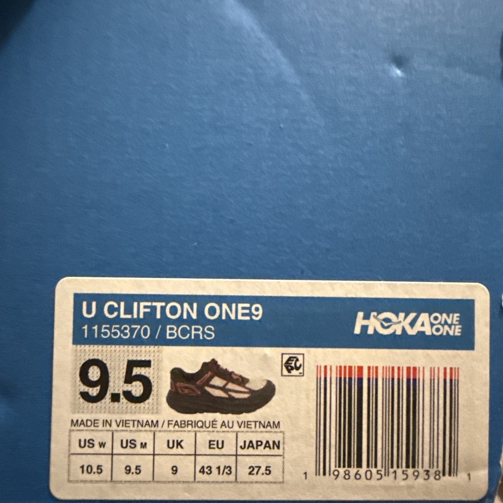 Athletic Running Shoe Hoka Clifton One9 Women 10.5 Men 9.5 Casual - Picture 8 of 8